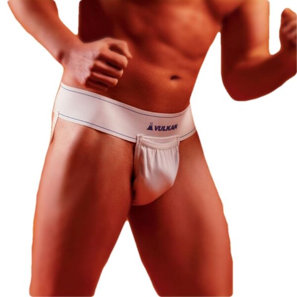 Vulkan Vulkan White Athletic Support + Pocket (7099)