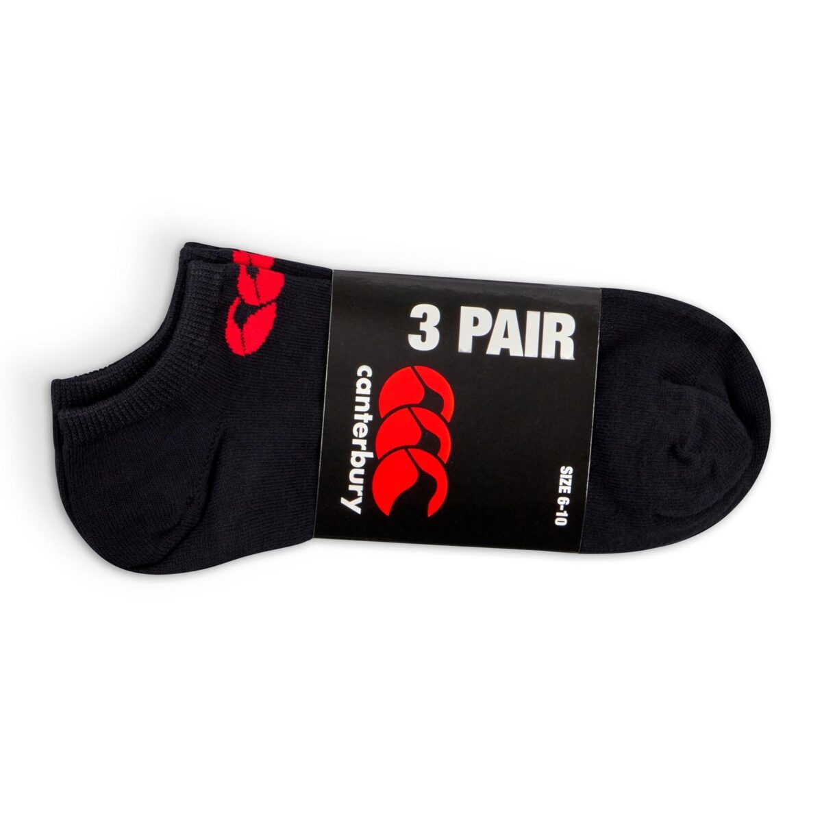 Canterbury Canterbury 3Pk Trainer Liner Sock - Image 2